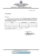 sf10 form 137|sf10 request letter.